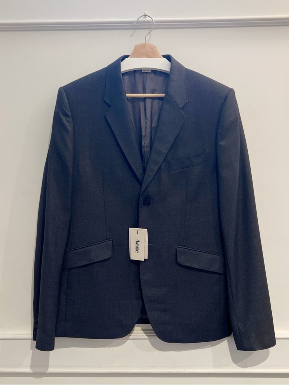 Acne Studios Charcoal Suit and Pants NWT 100% Wool